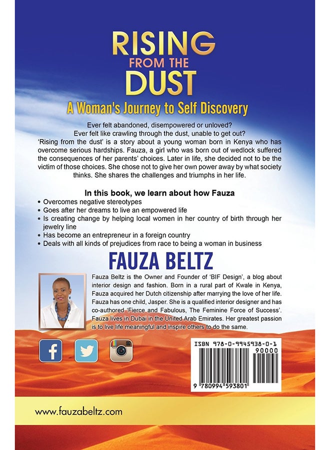 Rising From The Dust: A Woman's Journey To Self Discovery - Paperback English by Fauza Beltz - 10/22/2016  - Image 2