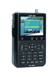 DVB-S FTA Digital Satellite Link Finder Signal Meter WS-6906 Black
