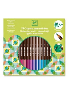 DJECO 24-Piece Watercolor Pencils Multicolour 