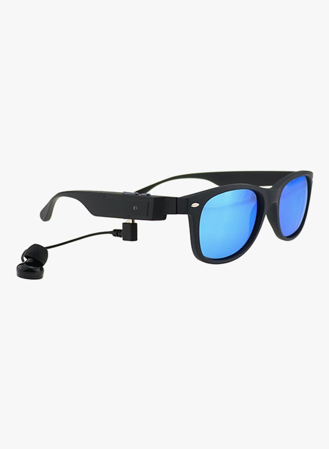 Generic Polarized Rectangular Frame Sunglasses With Bluetooth Headset  - Image 4