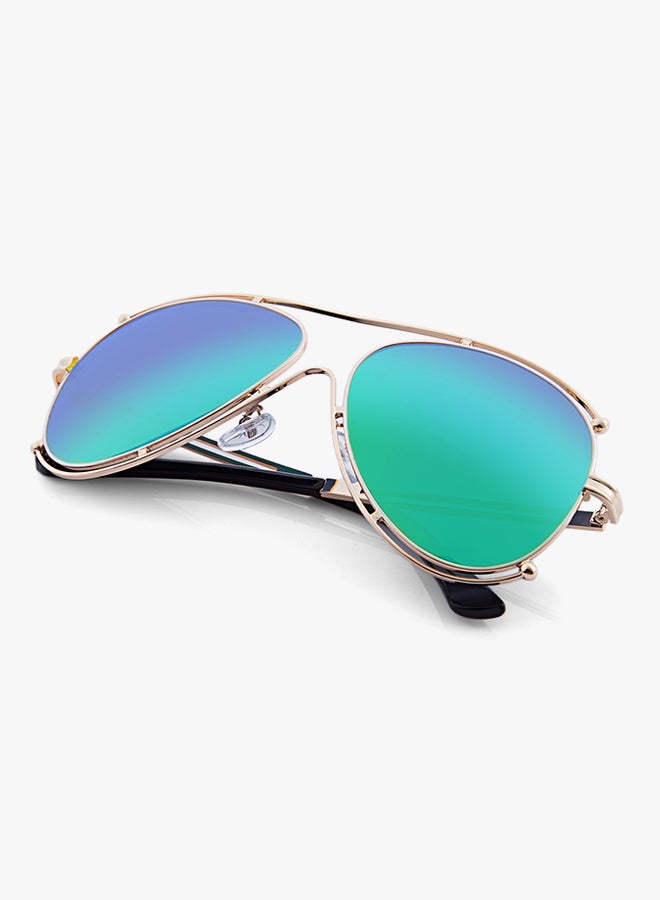 Women's Full Rim Oversized Sunglasses - Lens Size: 60 mm - Image 4