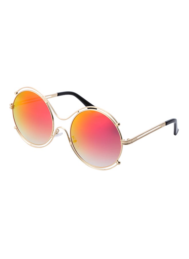 Mirrored Round Frame Sunglasses - Lens Size: 52 mm - Image 1