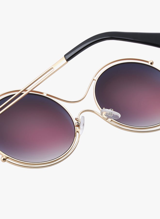 Mirrored Round Frame Sunglasses - Lens Size: 52 mm - Image 5