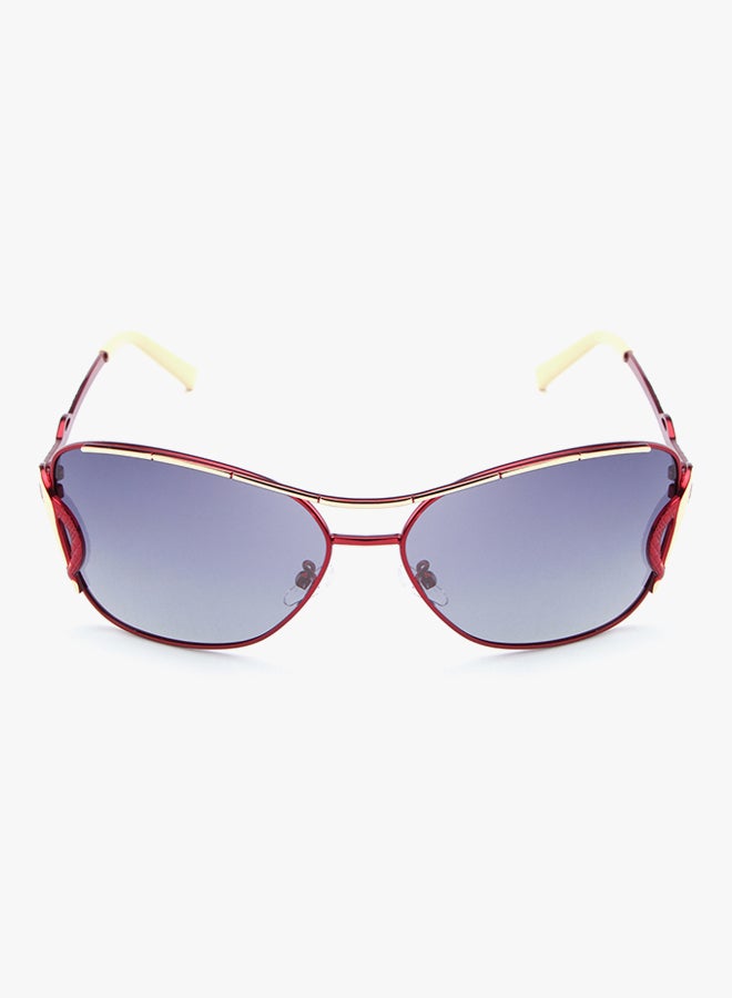 Women's UV400 Polarized Square Frame Sunglasses - Lens Size: 61 mm - Image 2