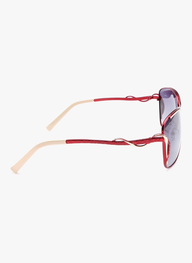 Women's UV400 Polarized Square Frame Sunglasses - Lens Size: 61 mm - Image 3