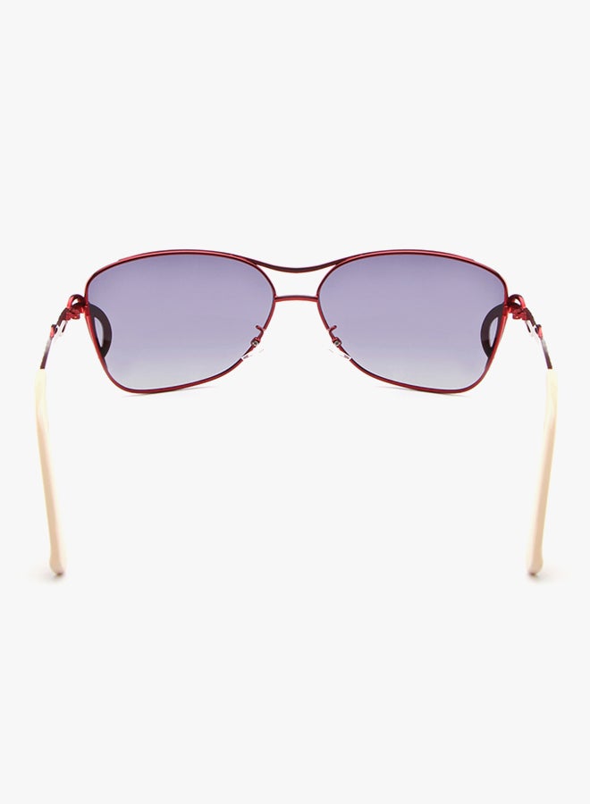 Women's UV400 Polarized Square Frame Sunglasses - Lens Size: 61 mm - Image 4