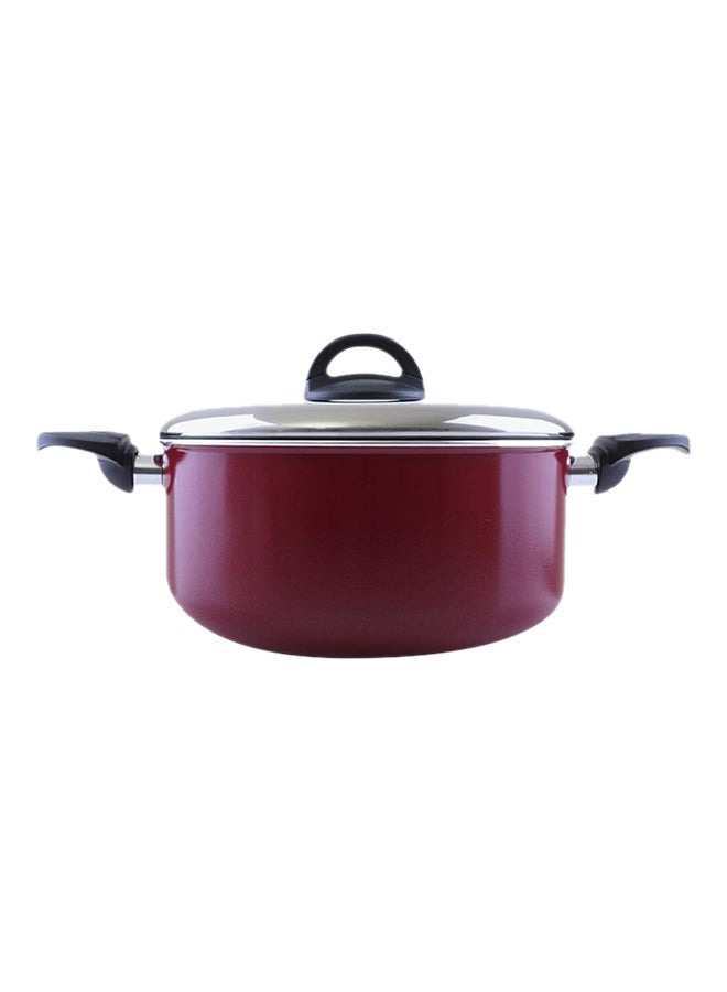 Royalford - Elegant Casserole With Lid Red 24cm - Image 1