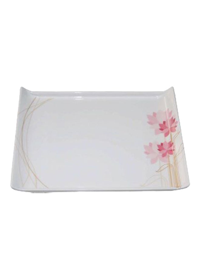 Royalford Tray White/Pink/Beige 22.9x1.3x16cm  - Image 1