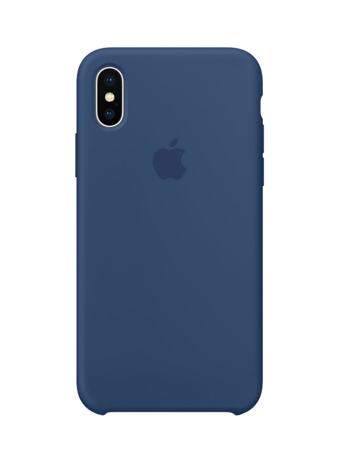 Generic - Silicone Case Cover For Apple iPhone X Blue Cobalt - Image 1
