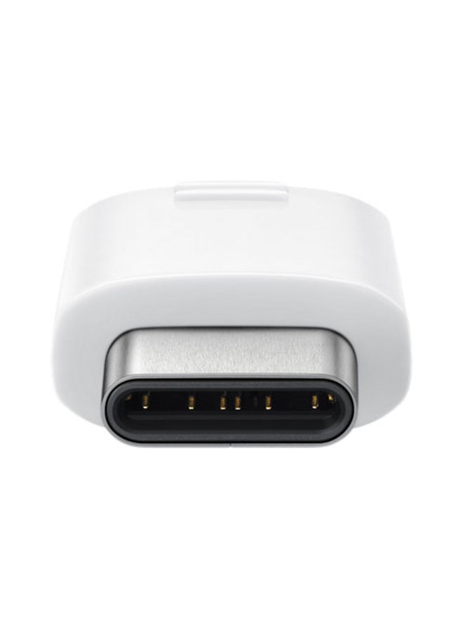 Samsung - Micro USB Connector For USB Type-C To Micro USB White/Silver - Image 1