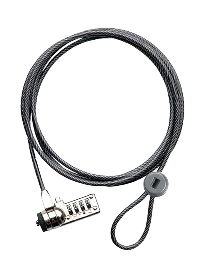 Combination Cable Lock Black
