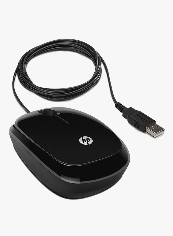 HP - X500 Wired Optical Sensor Mouse Black - Image 1