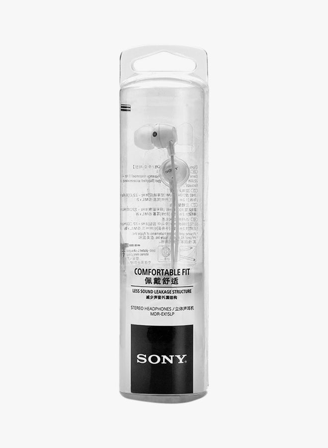 Sony - Wired In-Ear Headphones With Mic White - Image 1