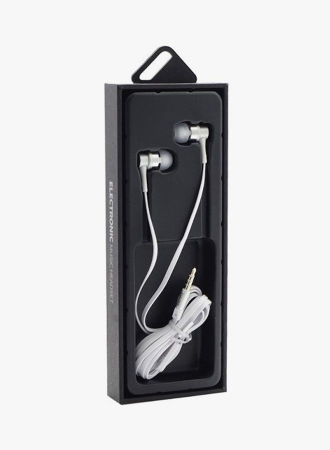 REMAX - Stereo In-Ear Wired Earphone With Microphone, For Tablet And Smartphone White - Image 1