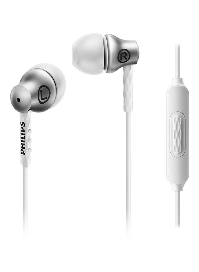 Philips - In-Ear Headphone With Mic Silver - Image 1