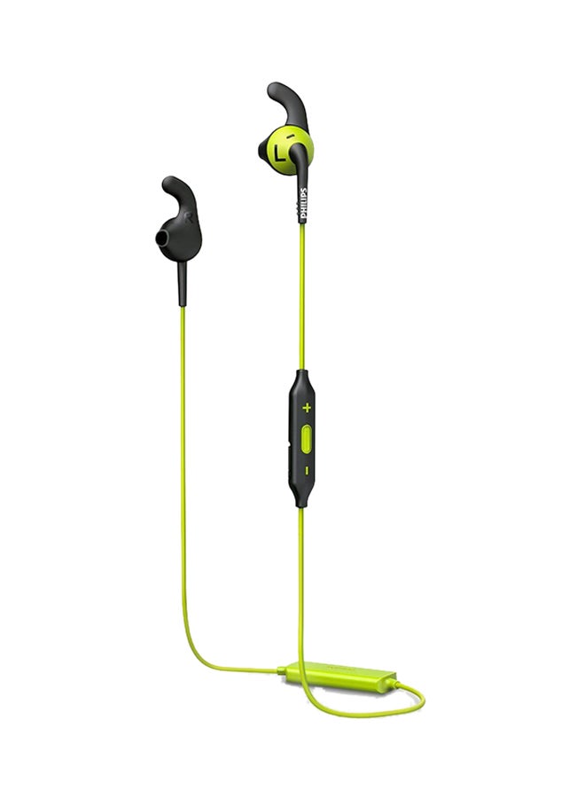 فيليبس سماعة أذن داخلية رياضية لاسلكية بتقنية البلوتوث أخضر/أسود - Image 1