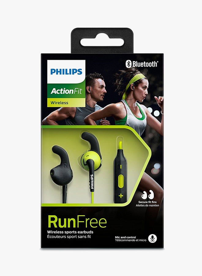 فيليبس سماعة أذن داخلية رياضية لاسلكية بتقنية البلوتوث أخضر/أسود - Image 3