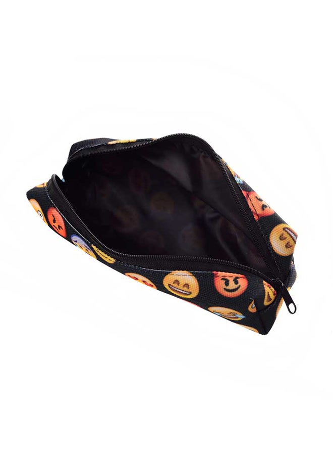 ROCK PAPER SCISSORS - Emoji Pencil Case White/Black/Yellow - Image 1