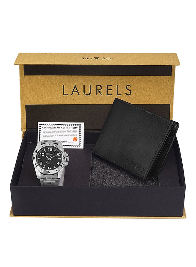 LAURELS - Men's Formal Analog Watch And Wallet Gift Set CP-Polo-502-Asp-02 - Image 1