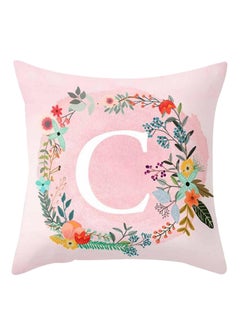 Bluelans Polyester Letter Print Throw Pillow Cover Beige/White 45x45centimeter 