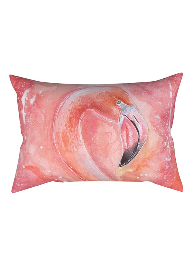 Bluelans Flamingo Design Pillow Cover Polyester Pink 30x50cm 