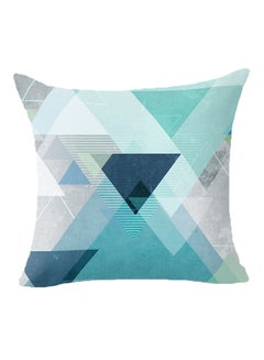 Graphic Triangle Geometric Pattern Throw Pillow Case Cushion Cover Multicolour 45x45cm