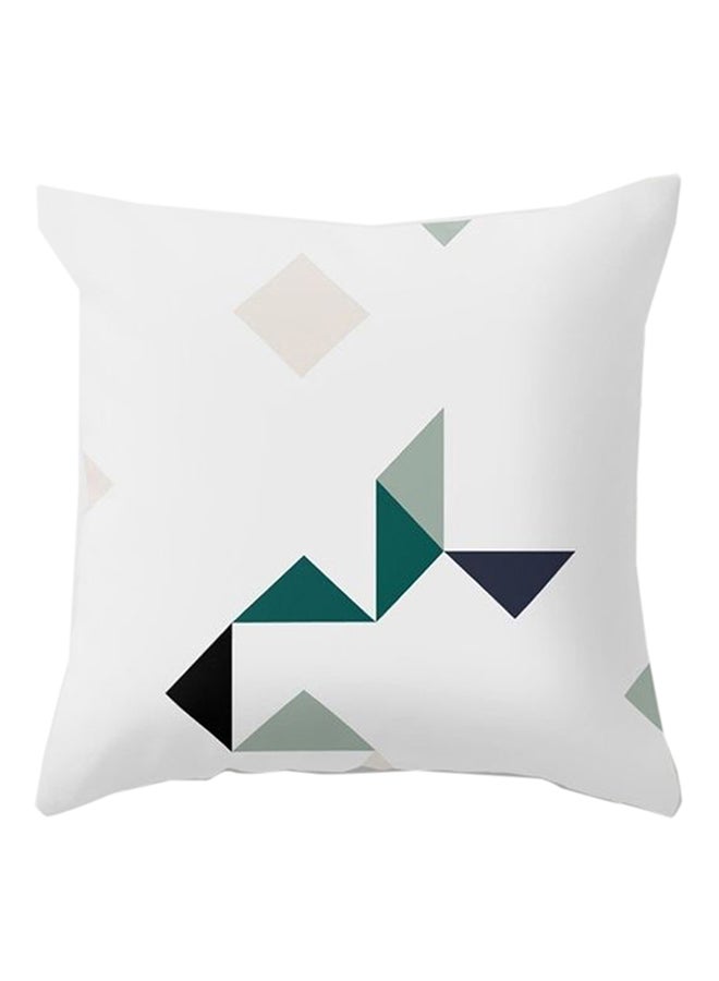 Bluelans Diamond Geometric Pattern Throw Pillow Cover Multicolour 45x45cm 