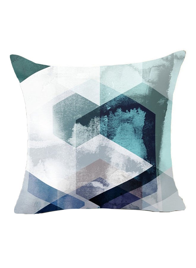 Bluelans Graphic Geometric Pattern Throw Pillow Cover Multicolour 45x45centimeter 