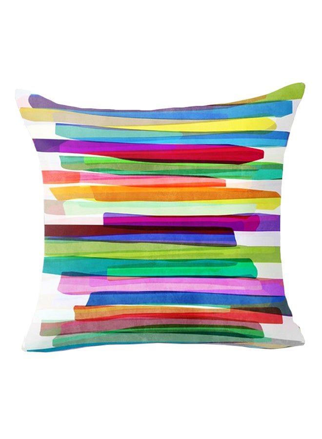 Bluelans colourful Stripes Geometric Pattern Throw Pillow Cover Multicolour 45x45centimeter 
