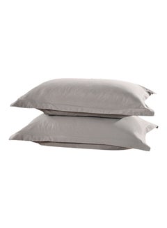 Bluelans 2-Piece Rectangle Throw Pillow Covers Grey 48x74cm 