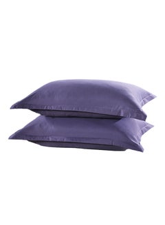Bluelans 2-Piece Rectangle Throw Pillow Covers Purple 48x74cm 