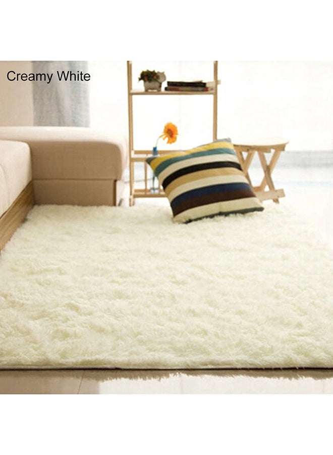 Bluelans Anti-Skid Soft Area Rug Creamy White 80x120cm 