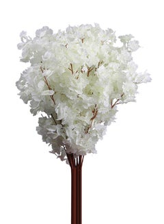 Bluelans Artificial Cherry Blossom Flower Bouquet White 100centimeter 