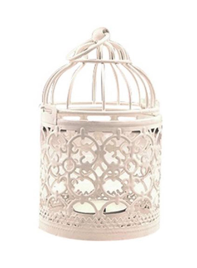 بلولانز Ramadan Antique Moroccan Style Candle Lantern White 14x8cm 