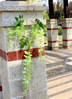 Single Piece Artificial Wisteria Hanging Flower Decor Green 110cm