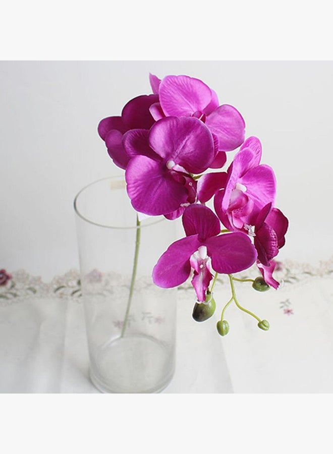 Bluelans Single Piece Artificial Butterfly Orchid Flower Pink/Green 80cm  - Image 2