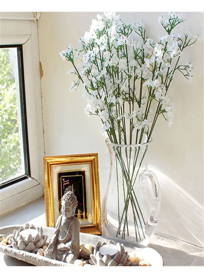 بلولانز فرعان من زهرة الجيبسوفيلا الصناعية أبيض/أخضر 40سم 