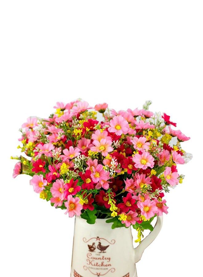 Bluelans 28 Heads Artificial Daisy Silk Cloth Flower Bouquet Multicolour 34centimeter 
