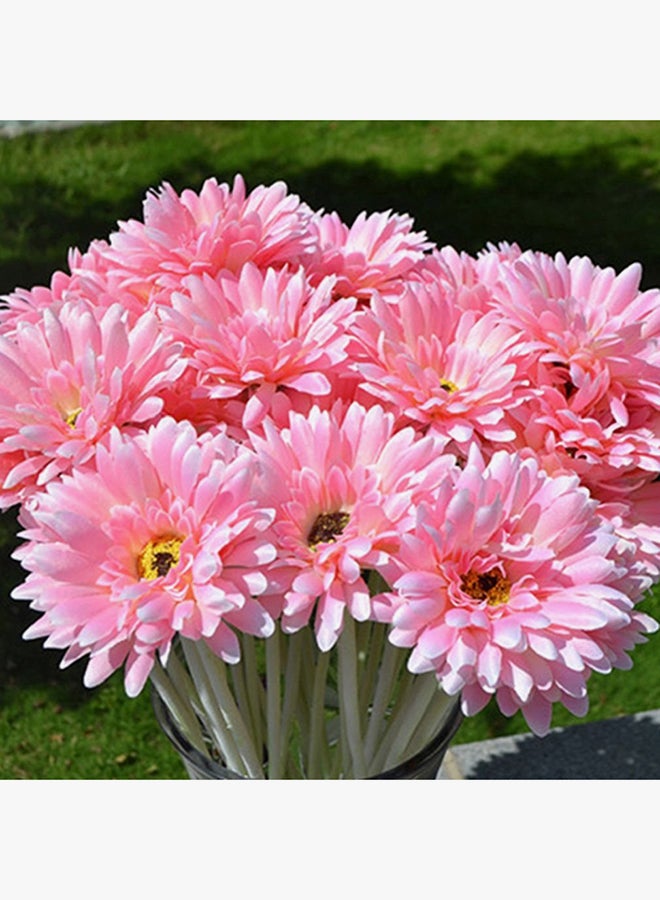 بلولانز باقة من زهور نبات الجربارة الصناعي وردي 50سم - Image 2