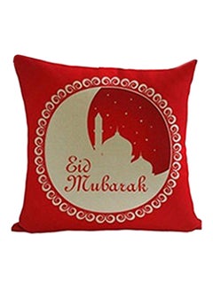 Bluelans Decorative Xmas Theme Throw Pillow Cover Red/White 45x45cm 