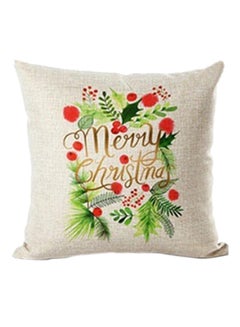 Bluelans Decorative Xmas Theme Throw Pillow Cover Multicolour 45x45cm 