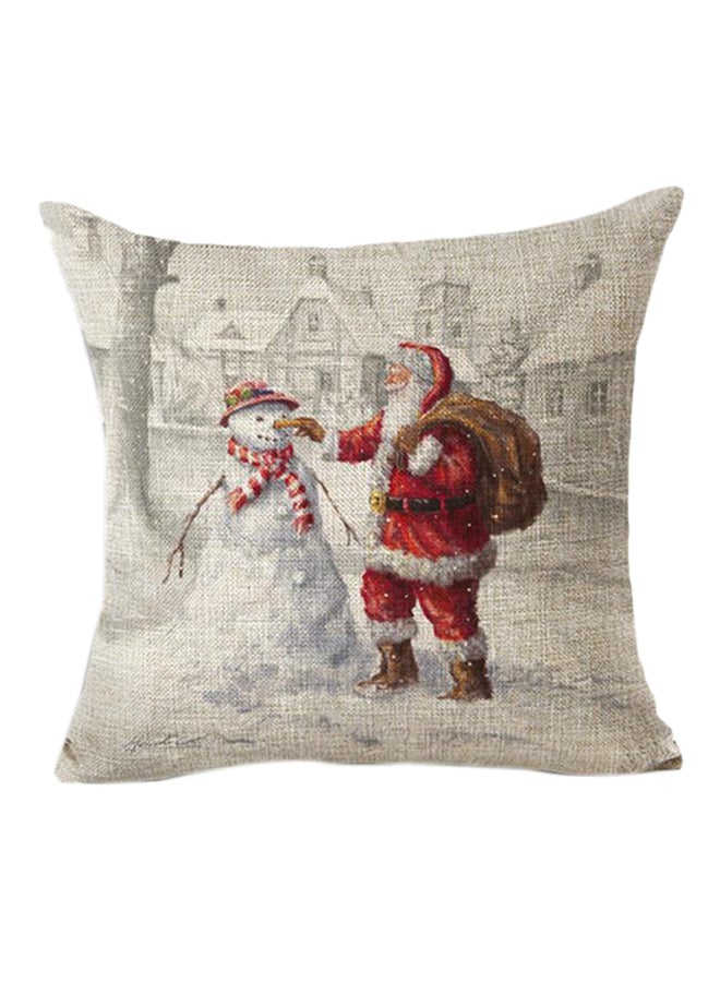 Bluelans - Decorative Xmas Theme Throw Pillow Cover Multicolour 45x45cm - Image 1