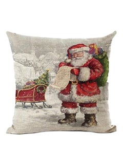 Bluelans Decorative Xmas Theme Throw Pillow Cover Multicolour 45x45cm 