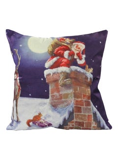 Bluelans Decorative Xmas Theme Throw Pillow Cover Multicolour 45x45cm 