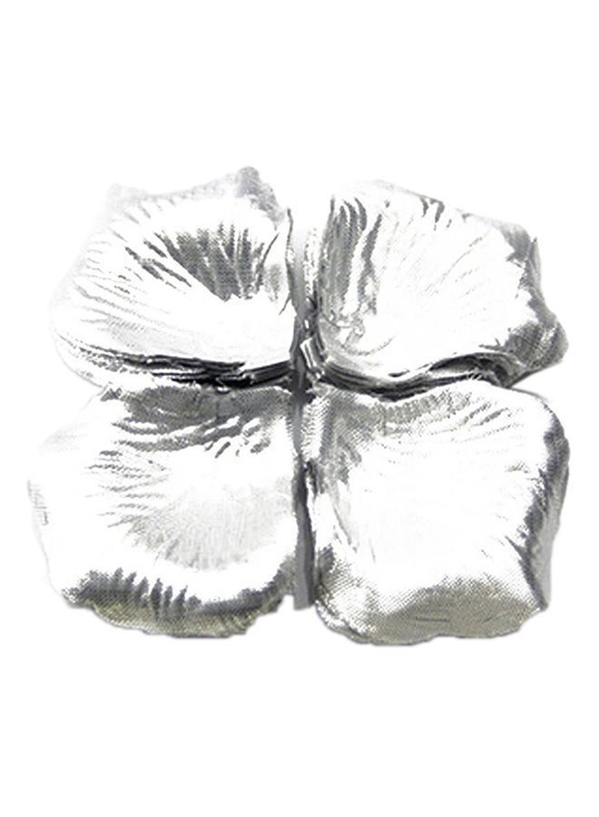 1000-Piece Artificial Decorative Rose Flower Set Silver 5x5.5cm - v1519558708/N13322576A_1