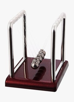 Bluelans Cradle Steel Table Balance Ball Silver/Purple 9x7.5x9.5cm  - Image 2