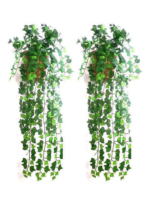 Single Piece Artificial Ivy Leaf Garland Plant Green 2.5cm