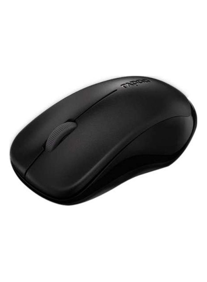 Rapoo - 1620 2.4Ghz Wireless Mouse, USB Computer Mice with 1000 DPI Ergonomic Design, Office Home Mice, for Windows PC, Laptop, Desktop, Notebook Black - Image 1