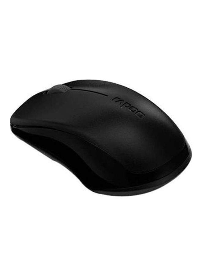 Rapoo - 1620 2.4Ghz Wireless Mouse, USB Computer Mice with 1000 DPI Ergonomic Design, Office Home Mice, for Windows PC, Laptop, Desktop, Notebook Black - Image 1
