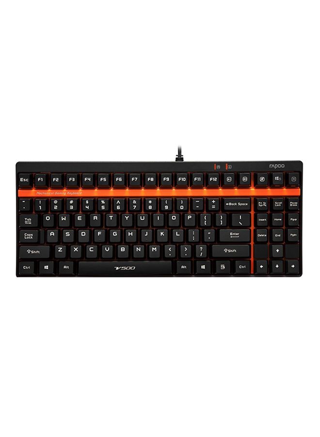 Rapoo V500 Pro Backlit Mechanical Gaming Keyboard Black - Image 1